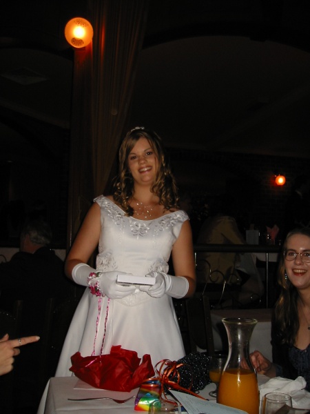 Laura's Debutante Ball. Cathie on the right.