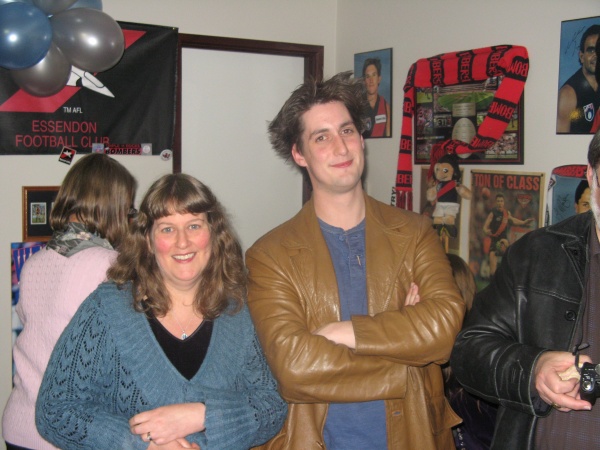 Judy and Adam at Rachel's engagement party.