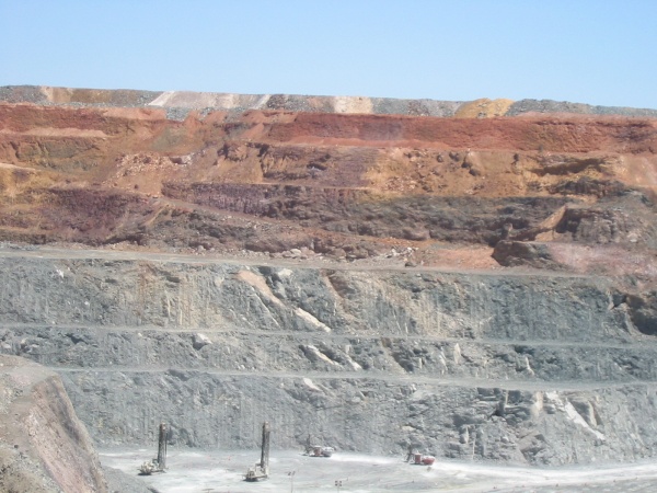 Not my photo - this is one of Rachel's. She worked here for several months as part of her geology degree. We visited here but saw a different perspective. The vehicles at the bottom of the photo were absolutely massive!