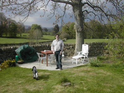 In the garden of the cottage we stayed in at Romaldkirk in Teesdale