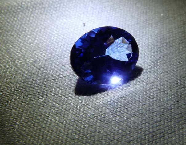 Richard bought this 1.3ct oval tanzanite for me when we were in Key West Florida