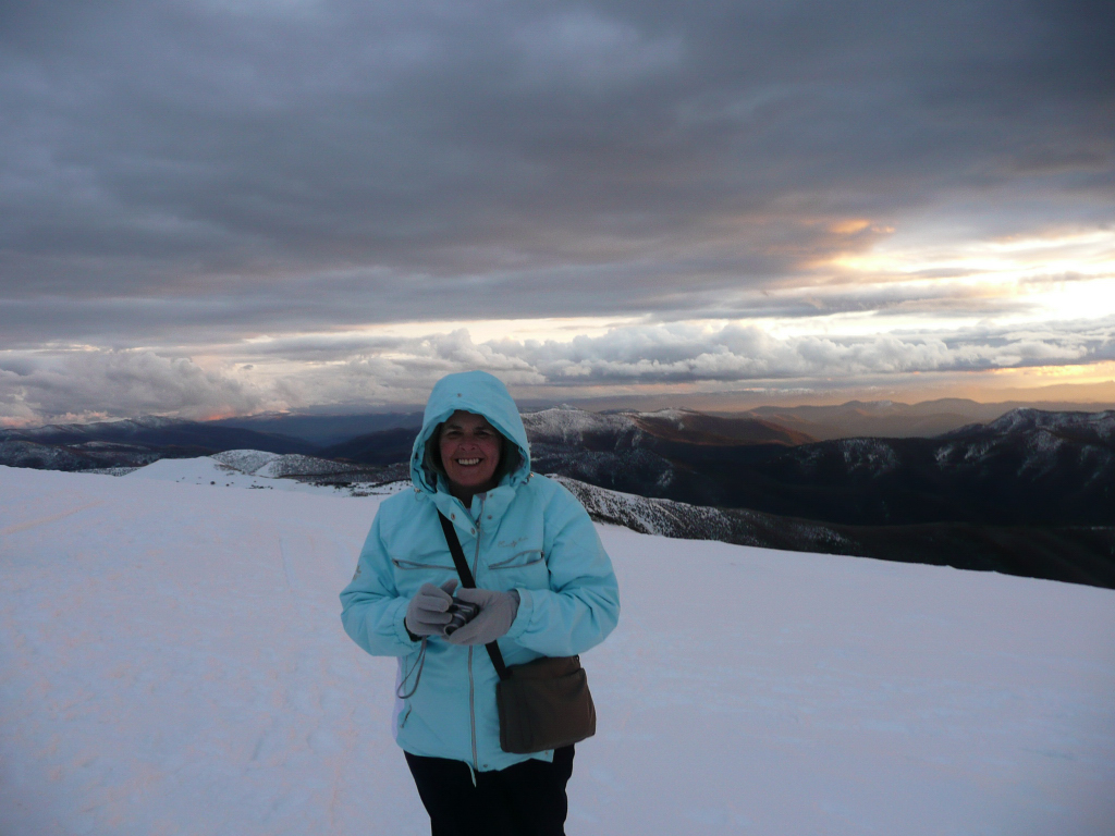 On summit Mt Hotham