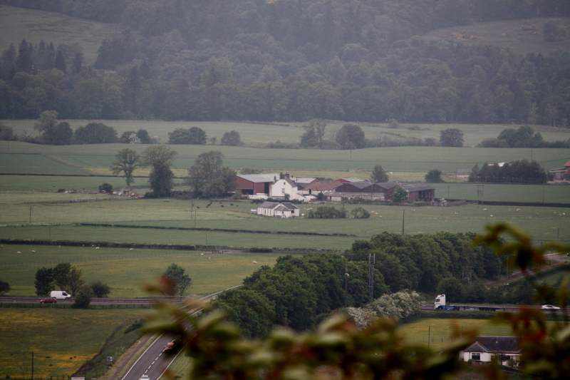 down in the valley
Took photos of the castle from that road down there when we started our trip north