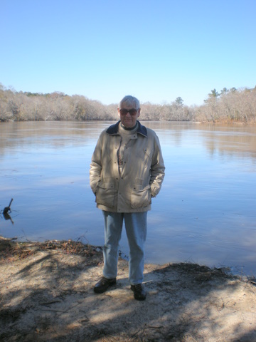 Jaime at the end of the Altamaha River pathway