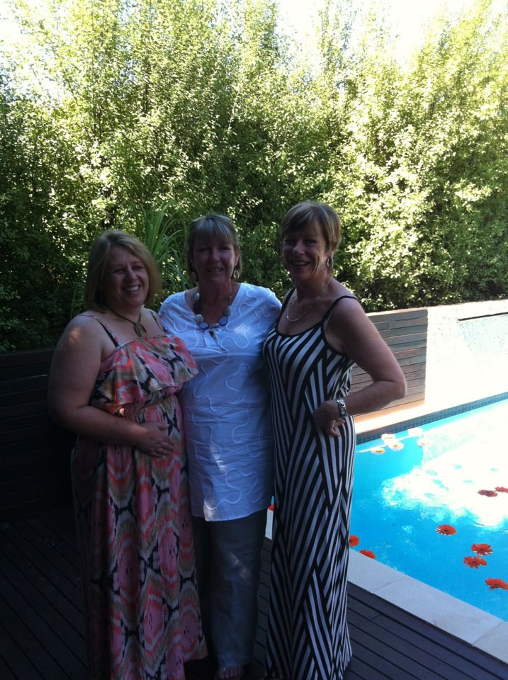 Two of my sisters, Wendy on the right, Narelle in the middle, and me :)