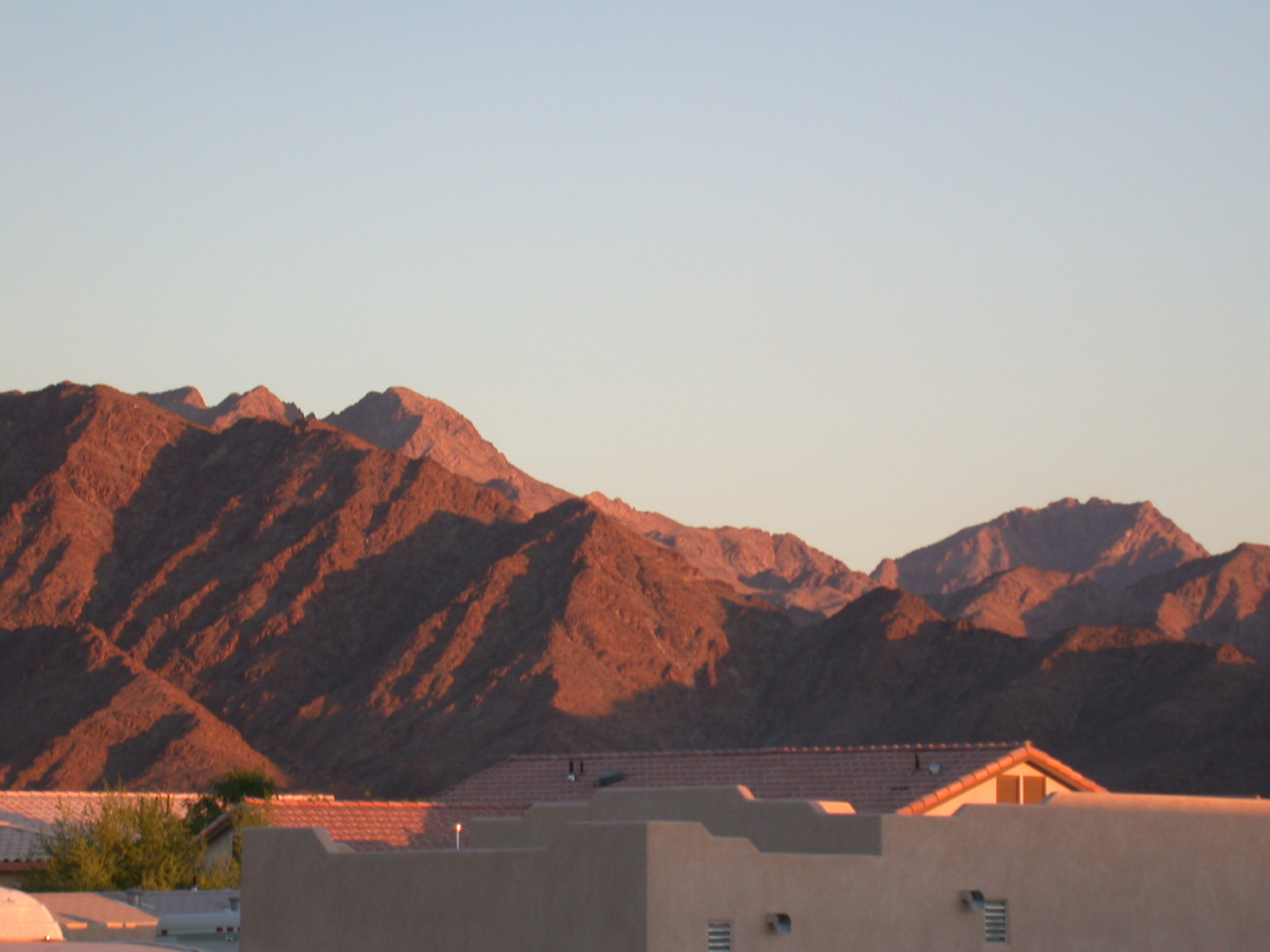 A view of Foothills east of our house late in the day.