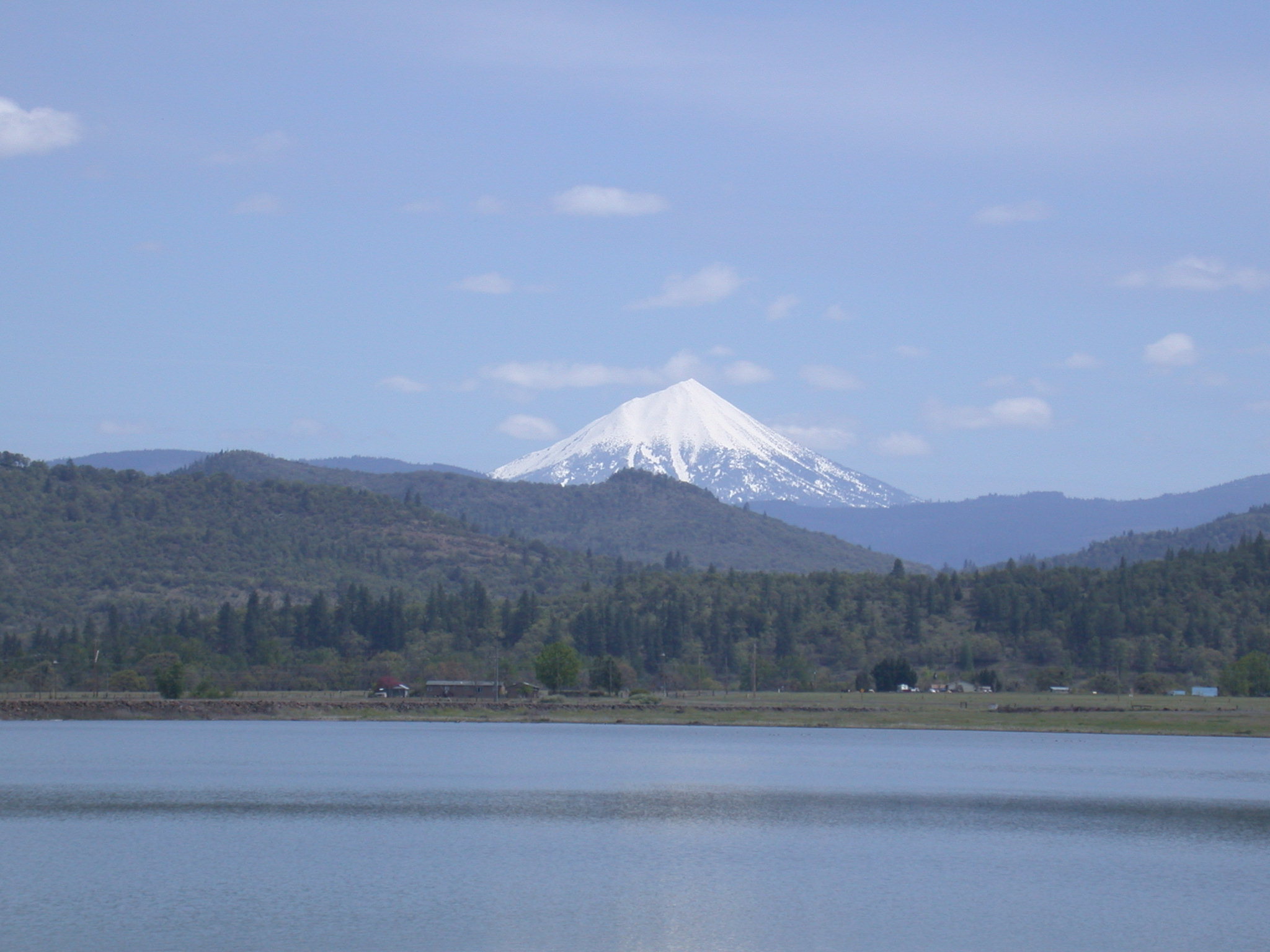 We see Mt. McLaughlin from the lake where we float fly and from many other places in the Rogue Valley where I live.