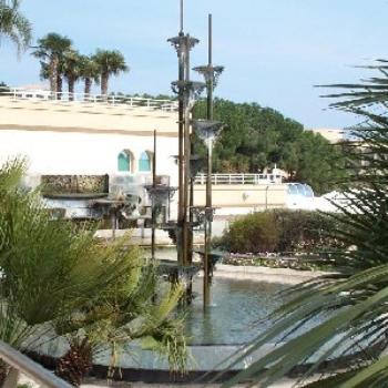 A fountain near the northeast side of the side, next to the beach. It's my favorite one in the city (there's plenty to choose from).