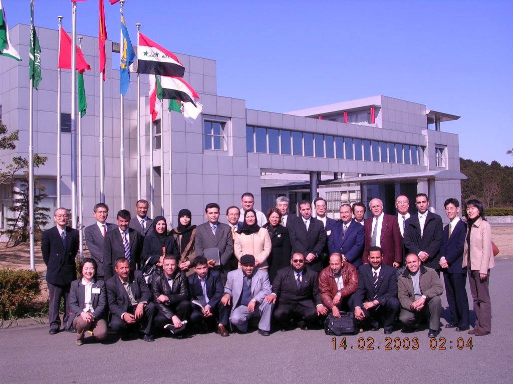 i am standing 6 from the right with a blue suit in the time of visiting japan in training for waste water management 