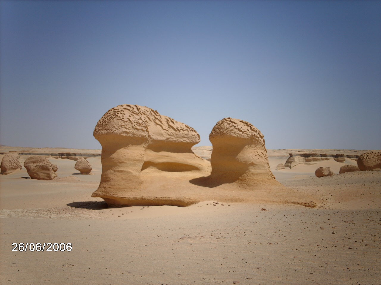 some kind of a shaped rock at THE VALLEY OF WHALE 