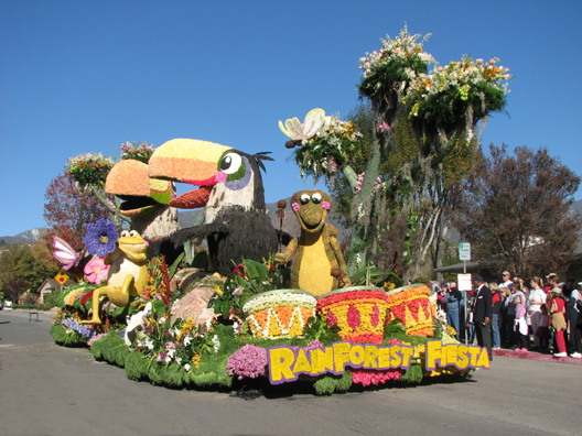 This photo was taken just before judging on the 31st.  The Float won the Tournament of Roses Parade - Animation Trophy