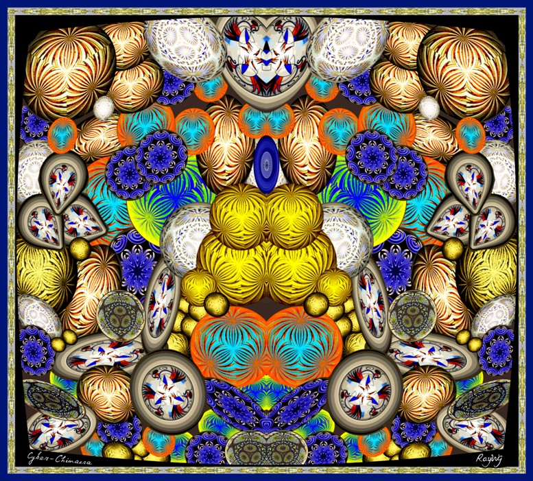 Ray's Art-work; from felt-pen originals.
A computerised composite from several original images