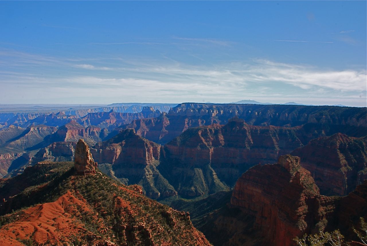 The less frequently visited North Rim.