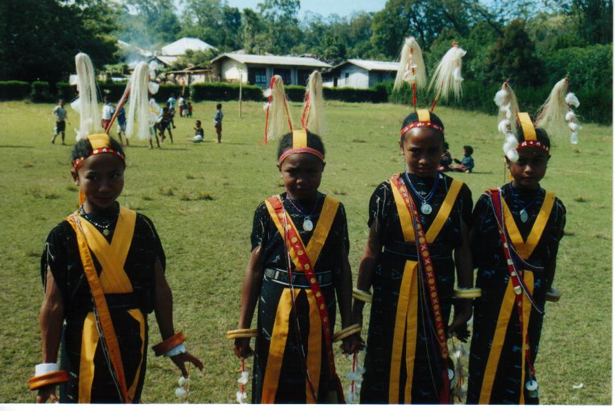 Independence Day dance group, Dolumolo School, 2003, Flores, Indonesia