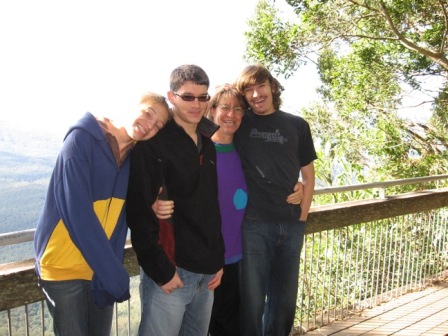 At Blackbutt's Lookout - with my beautiful kids