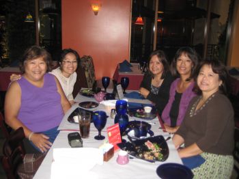 Aileen's birthday dinner with her girlfriends