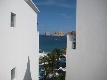 View of Lands Ends from hotel in Cabo San Lucas, 081808