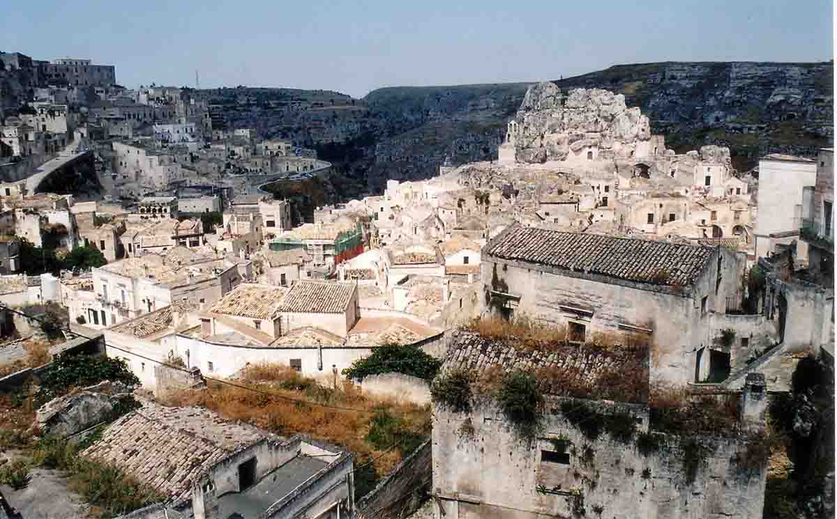 A view of this interesting town built into the rock of the hillside.  The church of St. Idris is in the background.