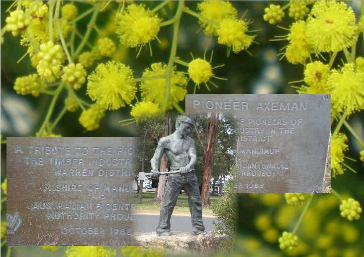 Sculpture in front of Timber museum in Manjimup