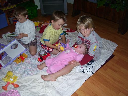 four of the grandchildren