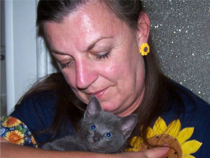 He is five weeks old here.  Such a sweetie!  