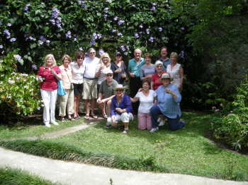 With some classmates in Panama during HS reunion (Jan08)  I'm 4th from left (holding on to some old friends)