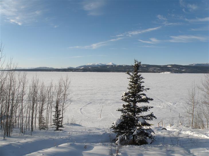 from the back porch of Inn at the Lake. The ice was 2 feet thick.