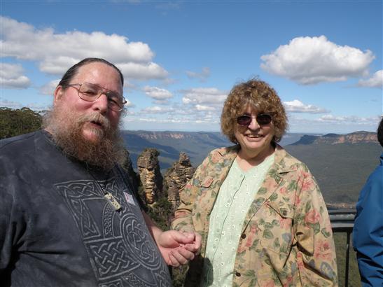 (really the Three Sisters, Keith and Lynne) taken just before I bought my hat.