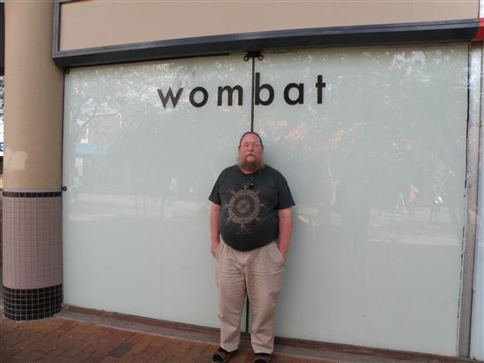 there's a wombat store in Alice Springs.