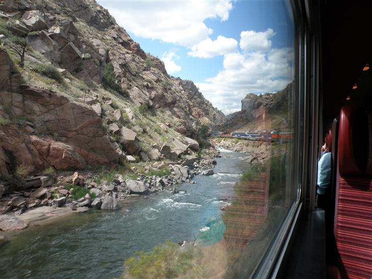 followed the river up the Royal Gorge.