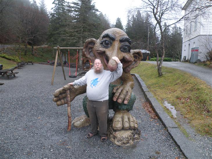 I found him waiting for me at the top of the Funicular. He didn't seem to mind me grabbing his nose.