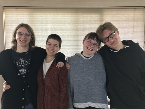 Our daughter Cory took this picture of Stefan, Delaney, CJ, and Griffin at the beach house.  Wish we were there.  They are such nice people.