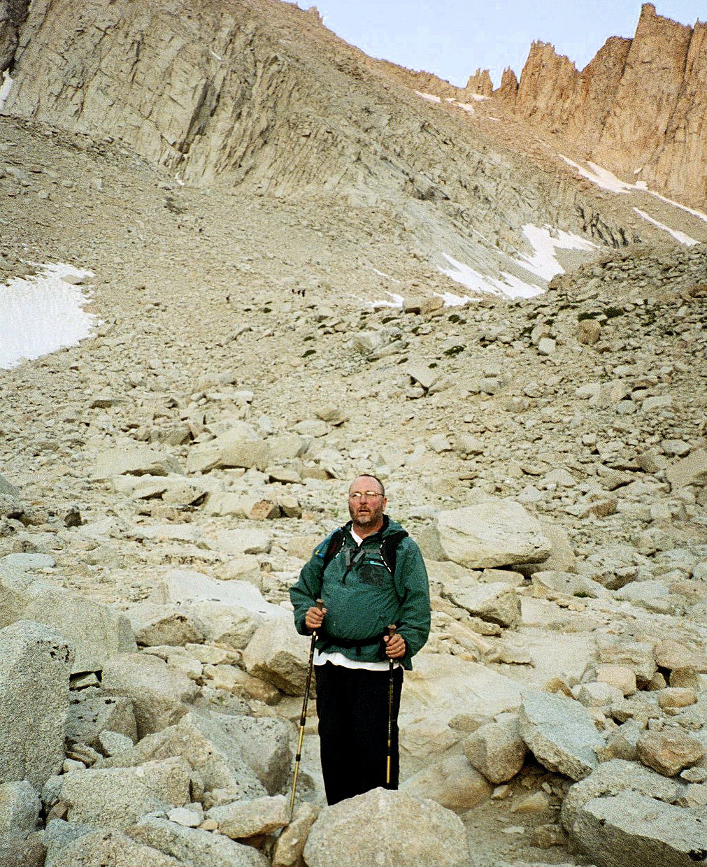 Coming off the 100 switchbacks on the way down.