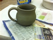 New mug. Just needs drying and firing.