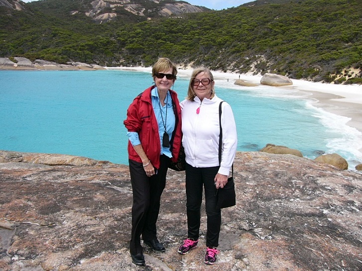 Kathy and Jane at Little Beach, Two People Bay, Albany