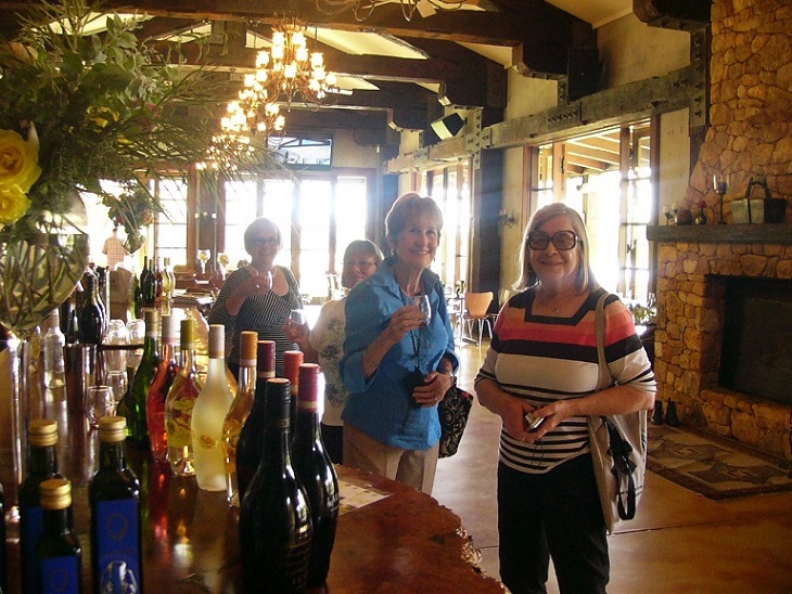 Wine tasting at a winery at Margaret River, south of Perth, where we had lunch