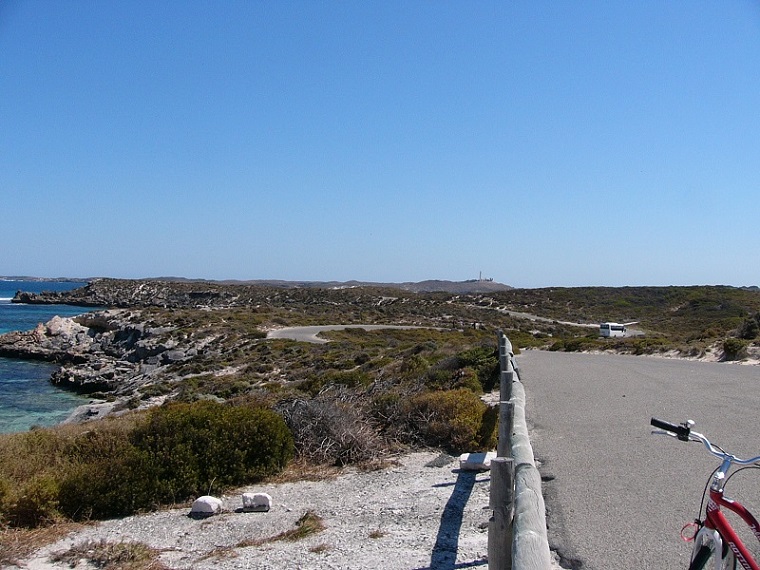 One of the trails we road on the island