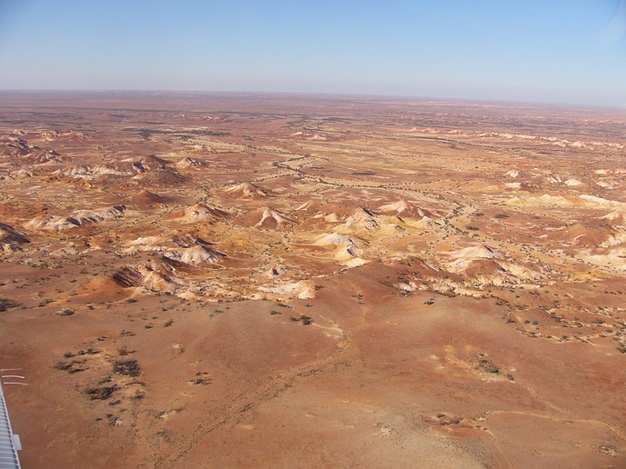 The beautiful scenery, the Rainbow Mountains (I think) after leaving the opal country.