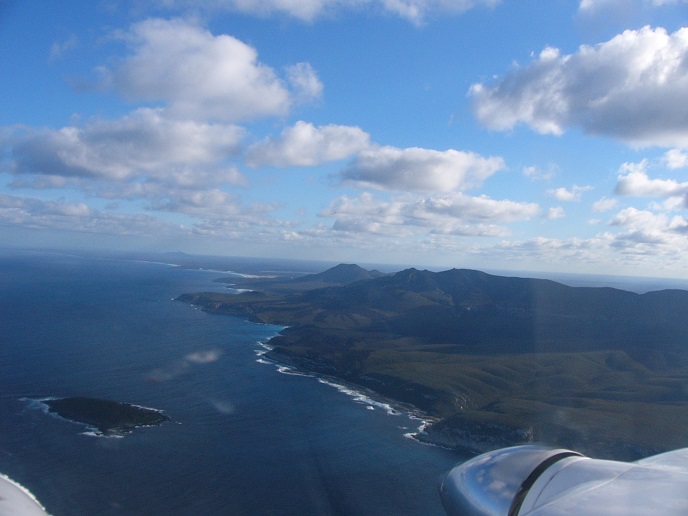 After a fuel stop at Esperance in W.A., we flew low over the coast on our way to Albany after flying approx. 6,350 kilometres across three States.