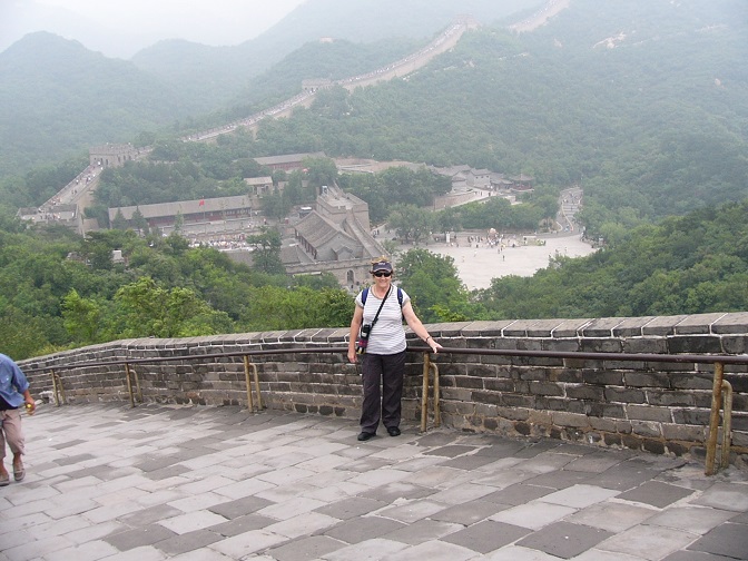 I managed quite a decent walk on the Great Wall of China, even though the wall sloped in places making it very hard to walk up.