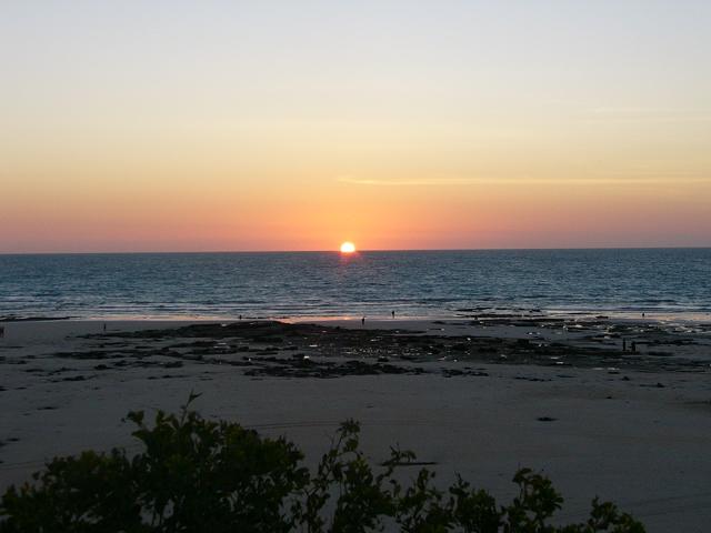 Sunset at Cable Beach in Broome where they have the famous camel rides on the beach in the sunset. 