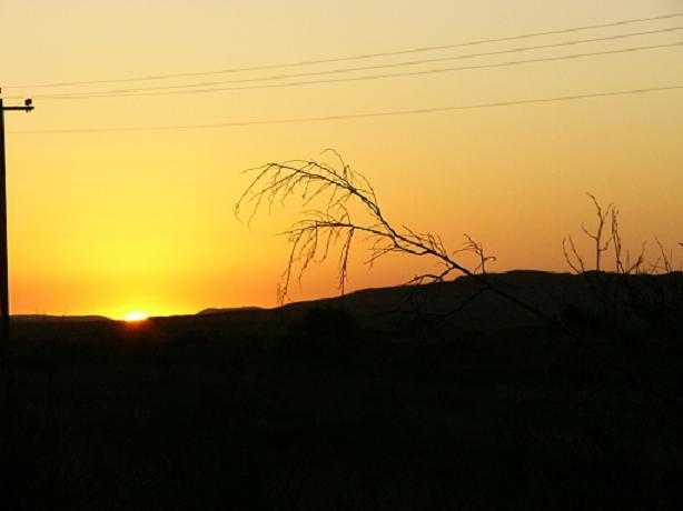 Sunset just outside of Wickham after a trip to the beach.