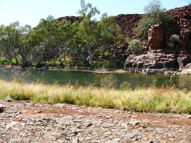 A small water hole where the aboriginal women used to (and I believe still do) gather for meetings.