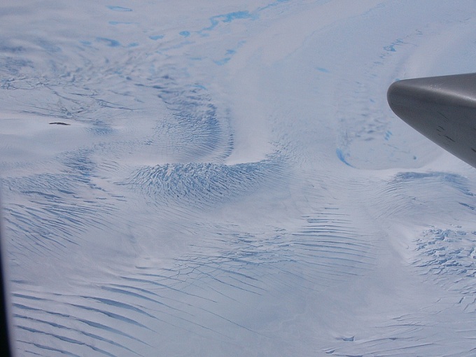 Patterns in the snow/ice