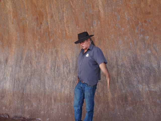 Vincent our aboriginal guide on an interpretive tour.  