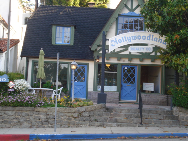 Our hotel was located below the Hollywood sign. I wanted to walk up the hill and touch it. Here is a real estate agent about half way up the hill still using the original name.