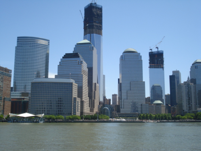 Here's construction on the new World Trade Centre.