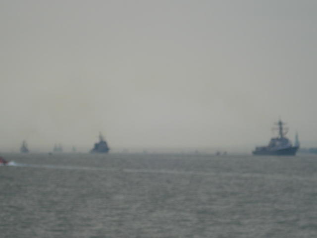 It was Fleet Week while we were there and lots of ships from around the world sailed up the Hudson River.