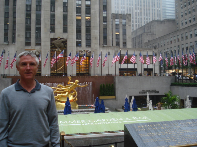 Rockefeller Plaza. A monument to some rich guy.