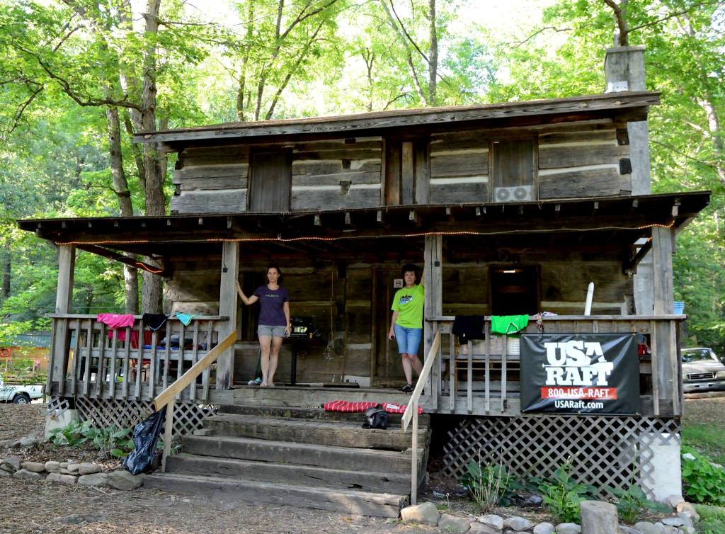 Our rustic accommodations - it doubles as a hikers' hostel. Bath house next door, and kitchen in the same building.